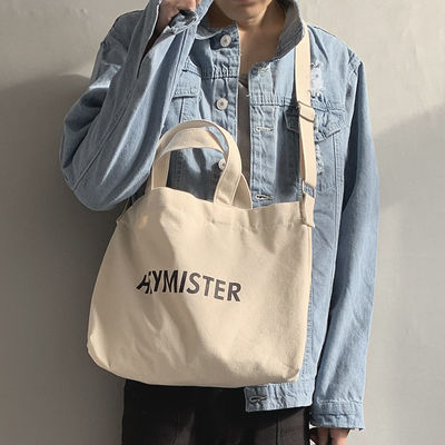 Bolso de bolsillo de lienzo personalizado aceptable OEM/ODM para impresión de cartas Bolso de mensajería de cuerpo cruzado
