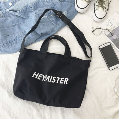 Bolso de bolsillo de lienzo personalizado aceptable OEM/ODM para impresión de cartas Bolso de mensajería de cuerpo cruzado