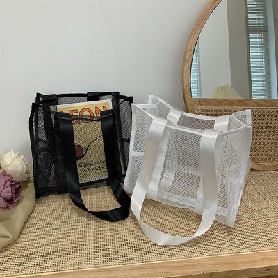 2022 Impresión de moda personalizada bolso de arena grande bolso de playa femenino con hueco