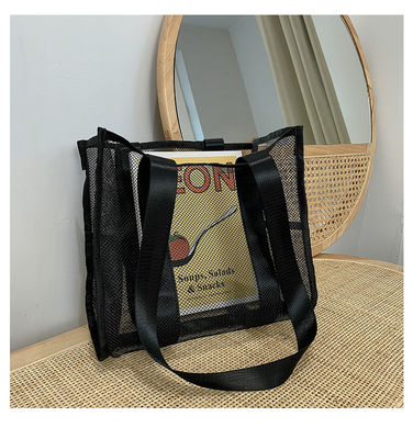 2022 Impresión de moda personalizada bolso de arena grande bolso de playa femenino con hueco