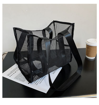 2022 Impresión de moda personalizada bolso de arena grande bolso de playa femenino con hueco
