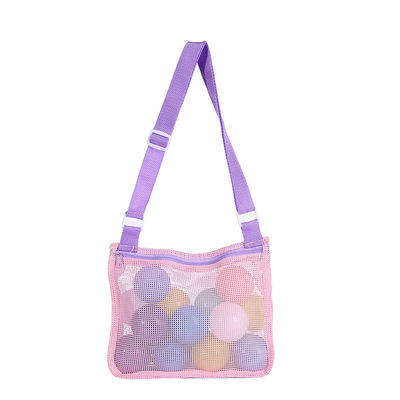 Bolso de playa en blanco de sublimación ideal para juguetes infantiles y colección de conchas en la playa