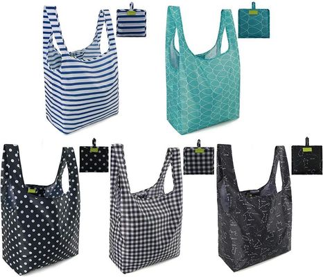 REPT Poliéster ecológico reutilizable Comprar maquillaje con toque plegable Embalaje Bolsas de nylon