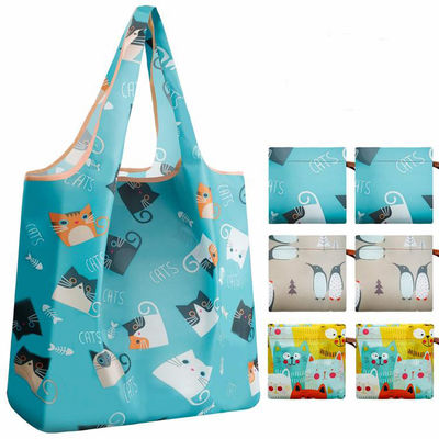 REPT Poliéster ecológico reutilizable Comprar maquillaje con toque plegable Embalaje Bolsas de nylon