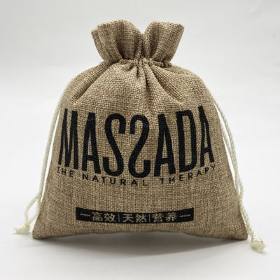 Bolso de cuerda de juto de logotipo personalizado para elementos esenciales y organización de la vida escolar diaria