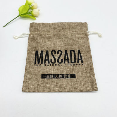 Bolso de cuerda de juto de logotipo personalizado para elementos esenciales y organización de la vida escolar diaria