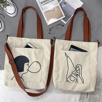 OEM/ODM Acceptable Bolso de compras de algodón con logotipo personalizado