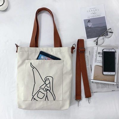 OEM/ODM Acceptable Bolso de compras de algodón con logotipo personalizado