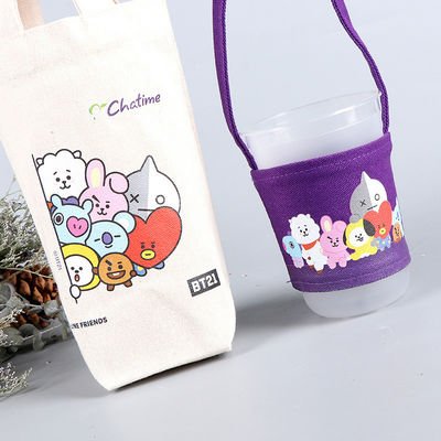 Mini personalizado portacafe, portacabezas de leche, portabebidas, bolso de toque.