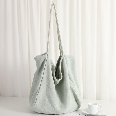 Bolso de compras ecológico de denim ligero con dibujos animados