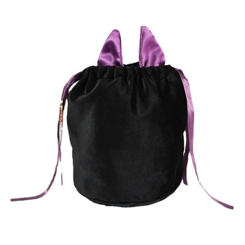 OEM/ODM aceptable Bolso de murciélago de Halloween con decoración de bolso de cuerdas y regalo de caramelo naranja