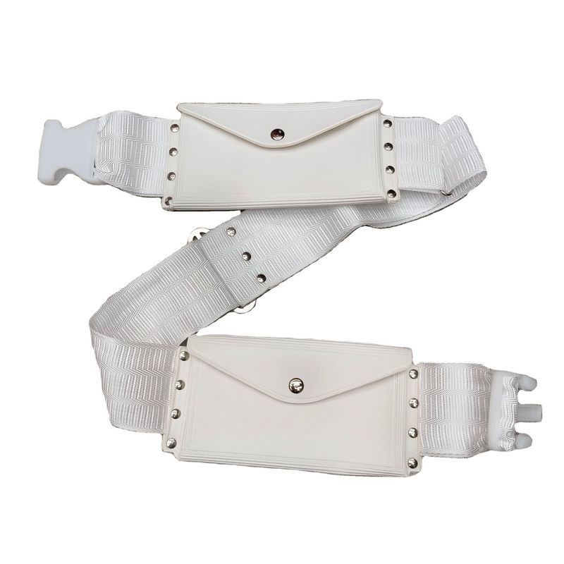 Bolso de cintura para viajes de tamaño mediano de cinturón blanco para Hajj