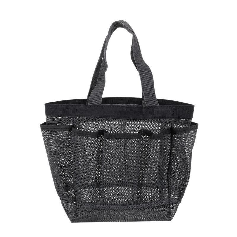 Bolsa de playa de malla para almacenamiento de cosméticos y trajes de baño para mujeres en las vacaciones de verano