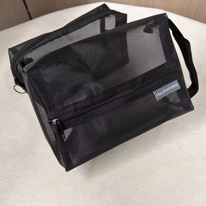 Bolso cosmético de malla más reciente para niñas mujeres almacenamiento de viajes profesionales OEM / ODM aceptado