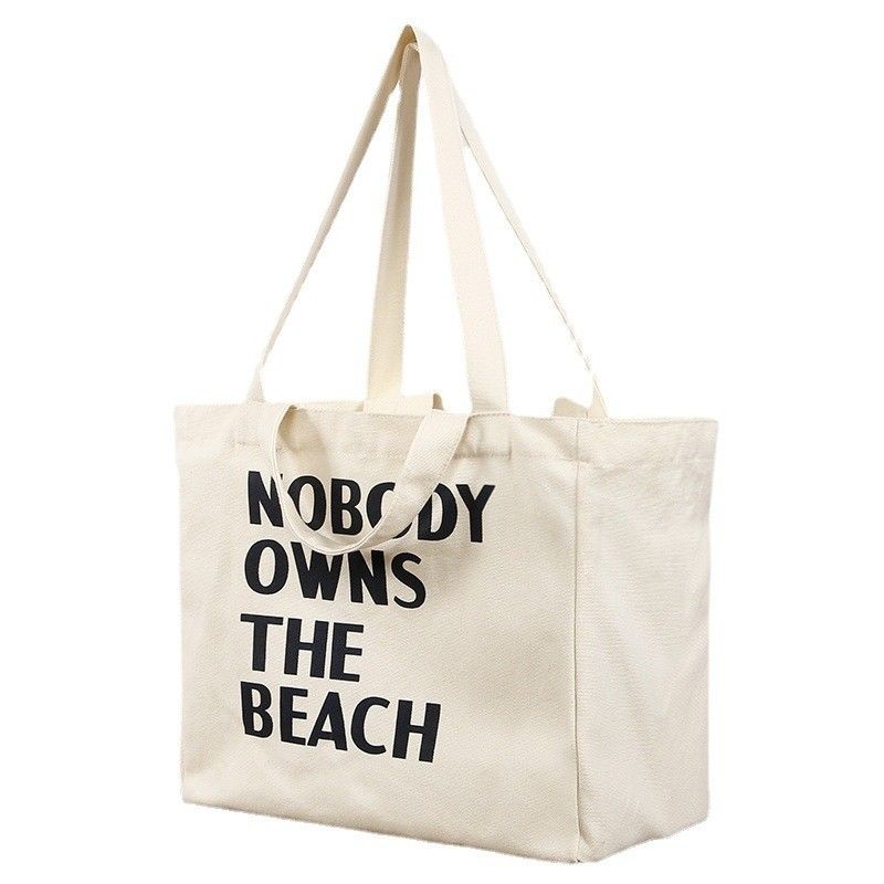 Bolsas de canvas reutilizables de tamaño mediano con diseño de impresión personalizado