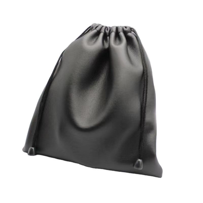 Bolso de embalaje cosmético de cuero de PU de oro personalizado para regalos de tamaño mediano