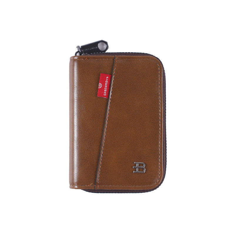 Cartera de cuero para hombres con monedas carteras de dinero titulares de tarjetas de crédito y llaveros diseñador