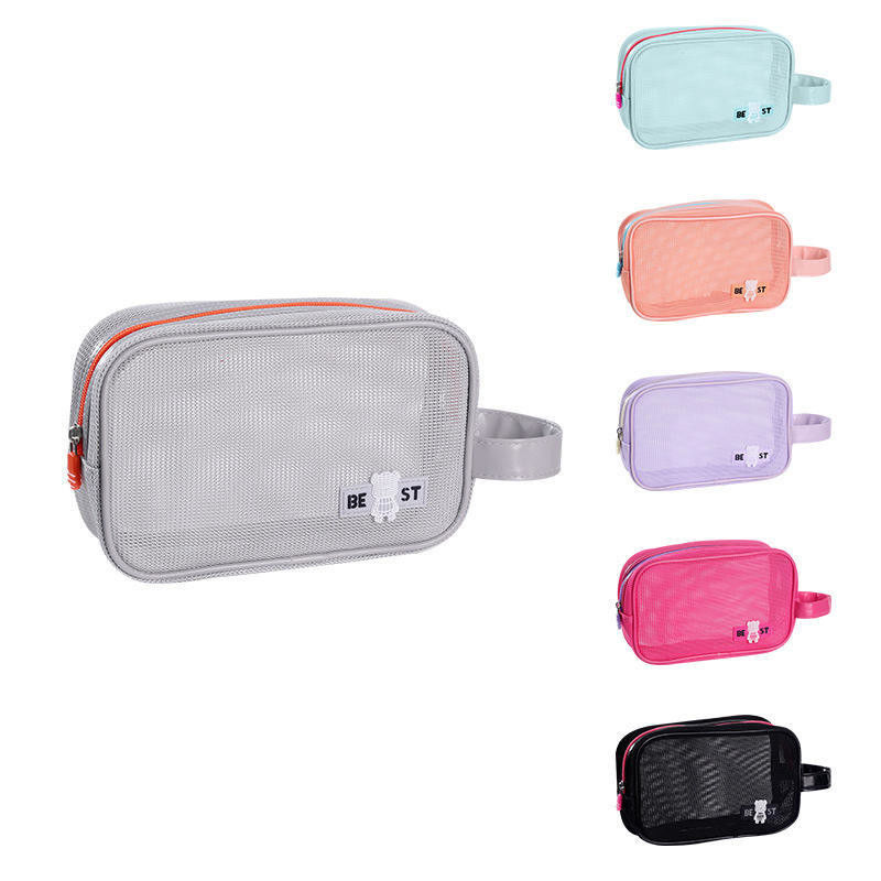 Bolsa de playa de malla de poliéster para viajes de negocios y vacaciones El accesorio de viaje perfecto
