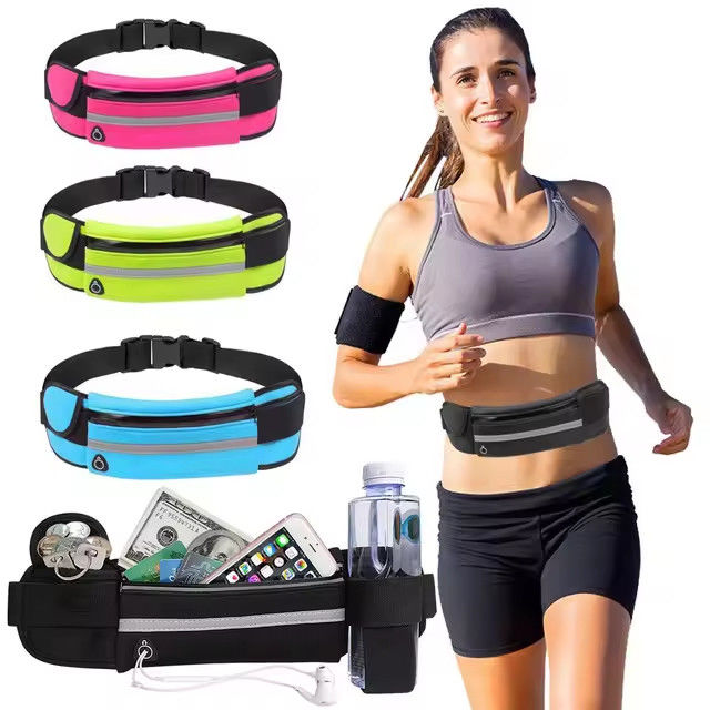 Neoprene de exterior impermeable para senderismo Ciclismo Cinturón de correr Bolsa de cintura Color personalizado