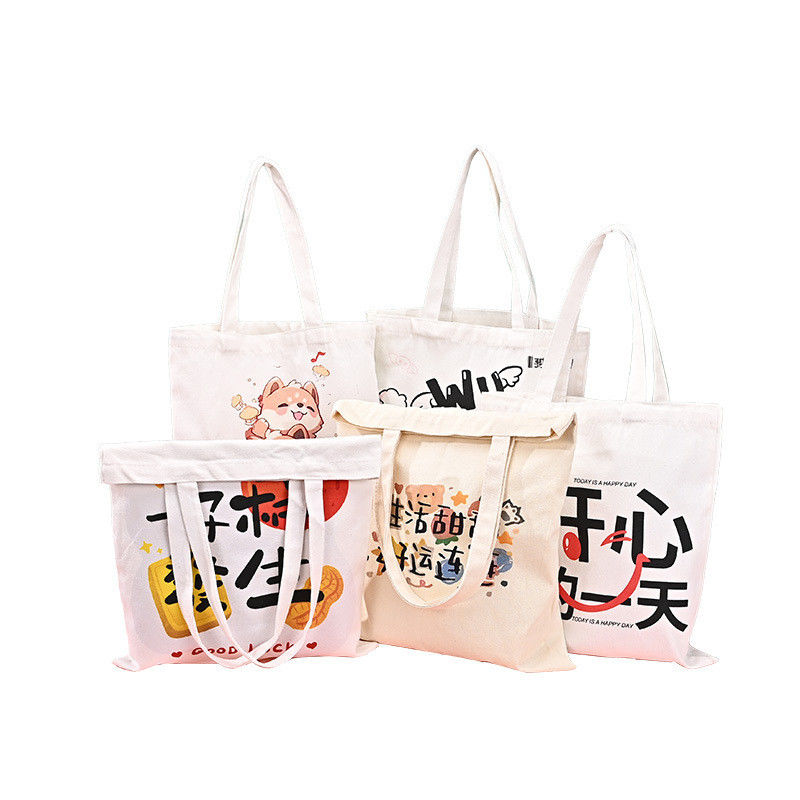 Logotipo personalizado Bolsa de lienzo 100% algodón para sus necesidades comerciales