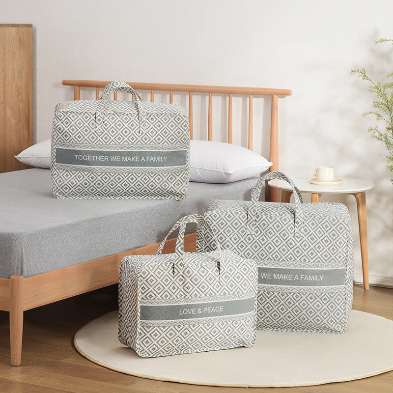 Bolso de almacenamiento de lino de algodón para ropa de moda de género neutro