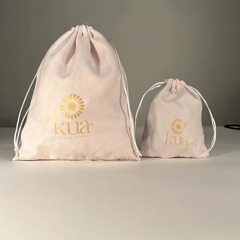 Bolsa de embalaje de joyas de microfibra personalizada con logotipo personalizado Tipo de patrón de letra de logotipo
