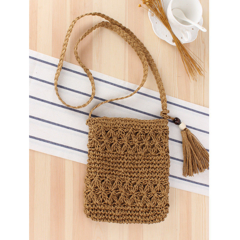 Bolsos de moda 2023 Mujeres Bolso de paja tejido Summer Beach Tote Bolso con logotipo personalizado