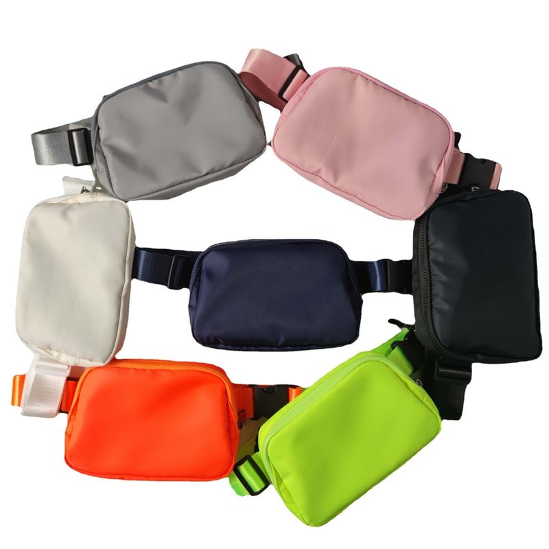 2024 Cinturón de nylon para mujeres Bolso de cintura de cuerpo cruzado para perros Bolso de trasero y ejercicio deportivo