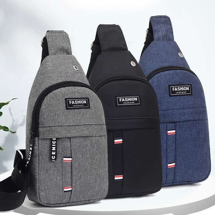 Bolsa de cintura unisex para jóvenes Mochila pequeña para deportes Tendencia Bolsa de mensajería de hombro único de color sólido