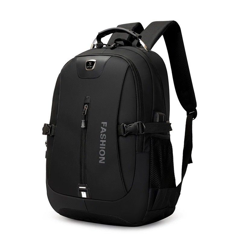 Material principal Oxford Logotipo personalizado Mochila escolar USB para deportes casuales y portátil
