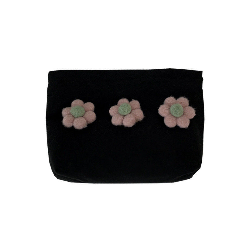 Bolso de maquillaje cosmético de lona de algodón con logotipo para color personalizado