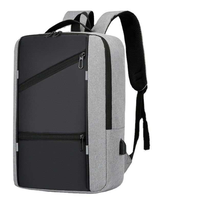 Mochila portátil de color personalizada para hombre con diseño anti robo y puerto de carga USB