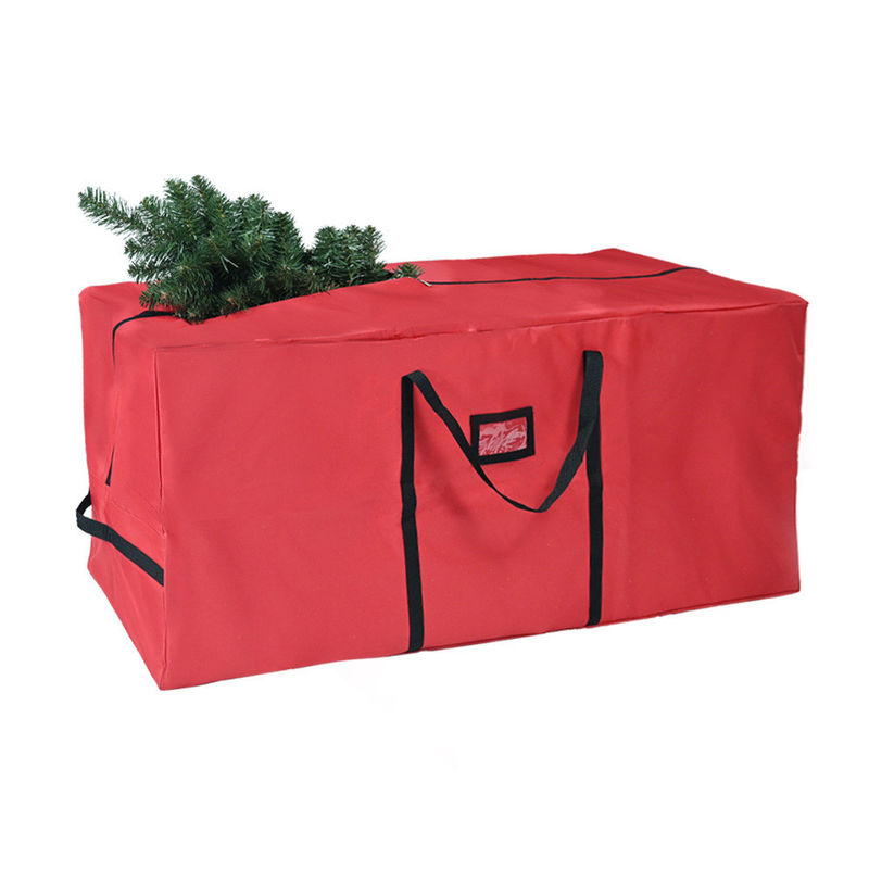 Color personalizado bolso de almacenamiento de árbol de Navidad resistente al polvo de 600d duradero