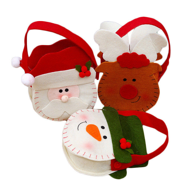 Variedad de bolsas de cerradura de manzanas hechas de materiales reciclados para pequeños regalos para niños