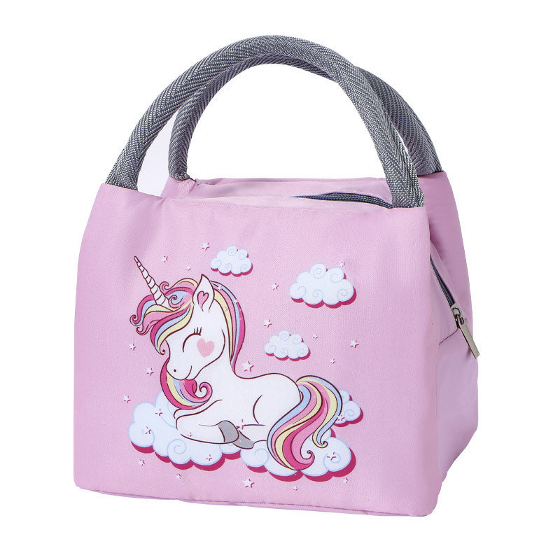 Bolso de comida aislado portátil para mujeres bolso más fresco niños caja de almuerzo con color personalizado