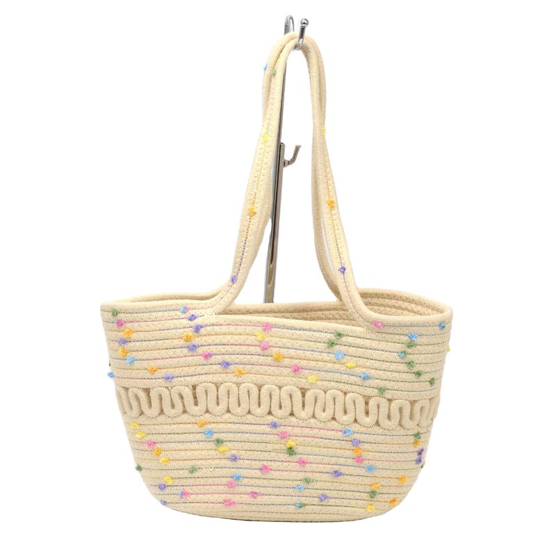 Bolso de algodón con estilo conciso ideal para moda de verano y escapadas a la playa