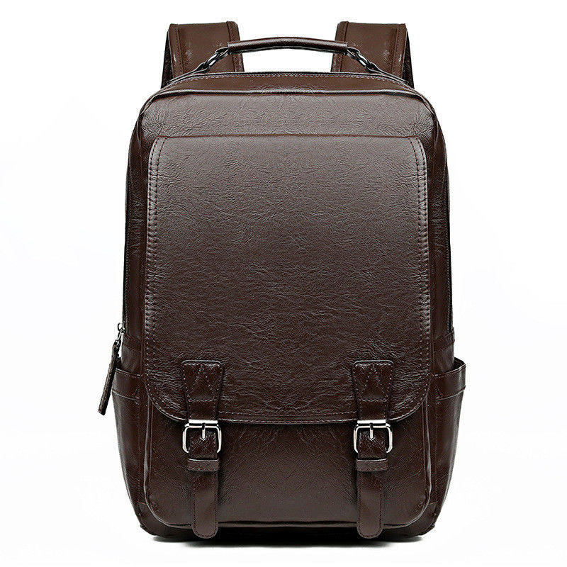 Acceptable OEM/ODM PU de cuero Mujer mochila portátil con intercalado de ordenador interior