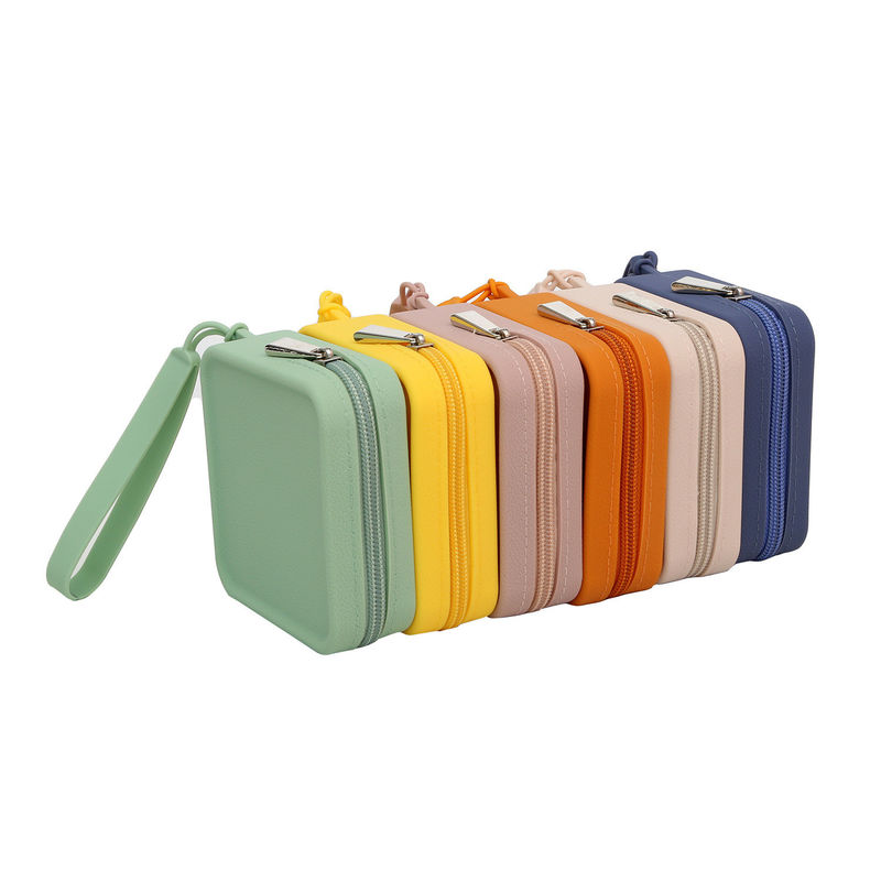 Bolso de viaje de silicona de color personalizado bolsos de moda de mano para artículos de tocador para mujeres