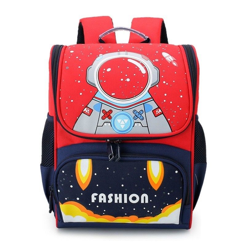 Logotipo personalizado Bolso escolar de nylon impermeable para niños Tipo de dibujo animado de logotipo personalizado