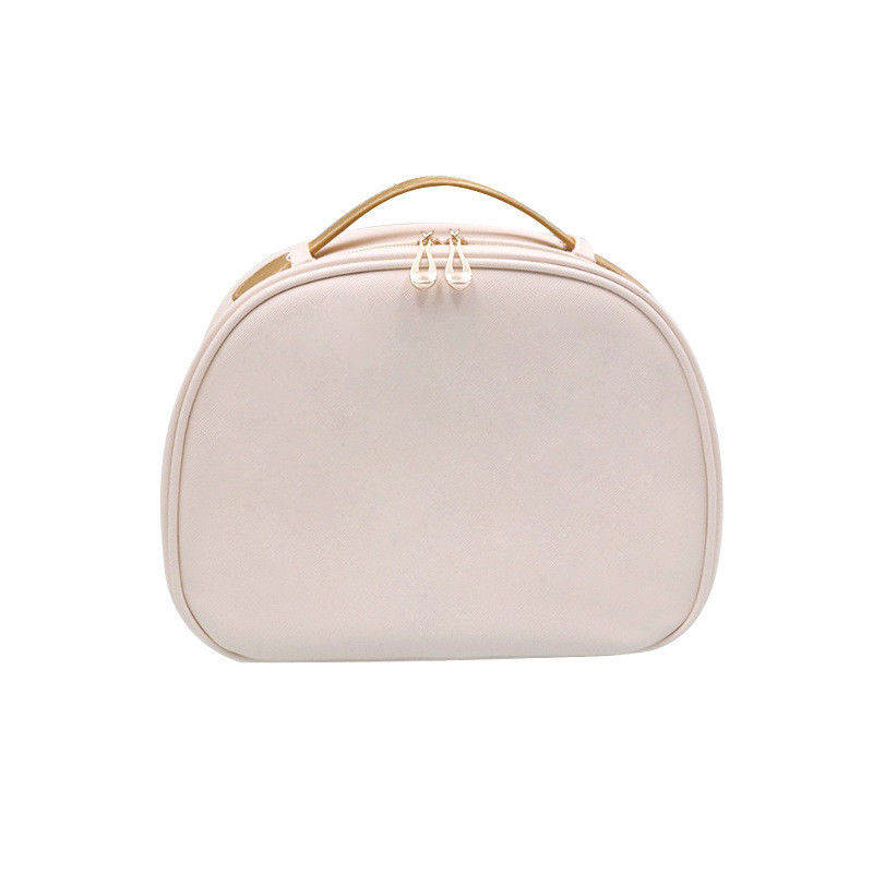 Maquillaje Cosmético de color sólido impermeable PU bolsa cosmética para viajes y artículos de tocador
