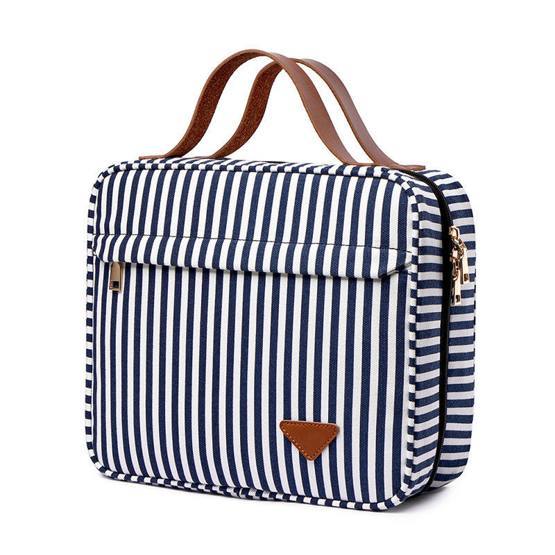 Bolso de almacenamiento cosmético portátil y práctico de gran capacidad para mujeres de moda