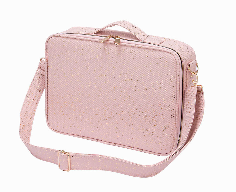 Bolso cosmético de patrón sólido para color personalizado Bolso de hombro portátil
