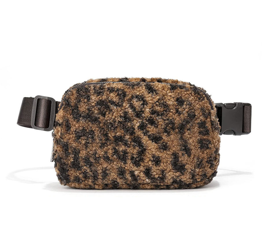 OEM/ODM Aceptado Bolso de cinturón de mujer Sherpa Cute Fashion Berber Fleece Fanny Pack