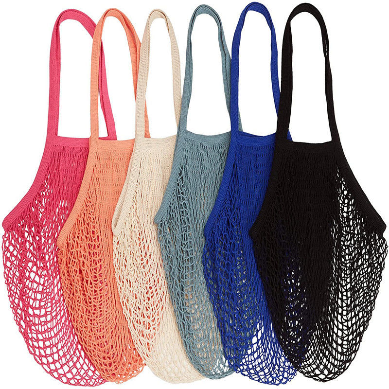 Bolsa de algodón de malla reutilizable para frutas y verduras