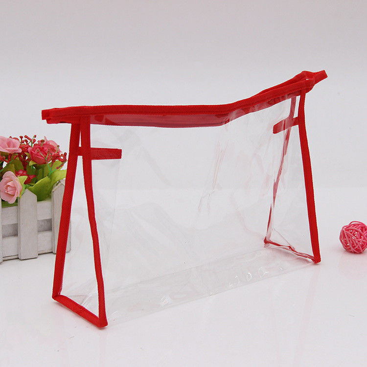 Bolsa de maquillaje para mujeres transparente PVC impermeable bolsa de higiene para viajes para la vida diaria