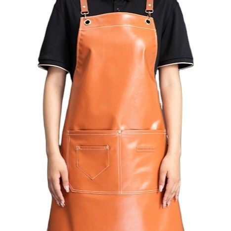 Logotipo personalizado de cuero impermeable del cocinero del delantal para cafetería Restaurantes Trabajo Tipo de artículo de cocina