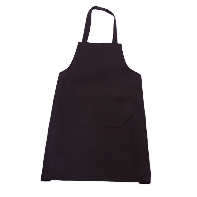Polímero de algodón negro impermeable del delantal de cocina para la vida diaria