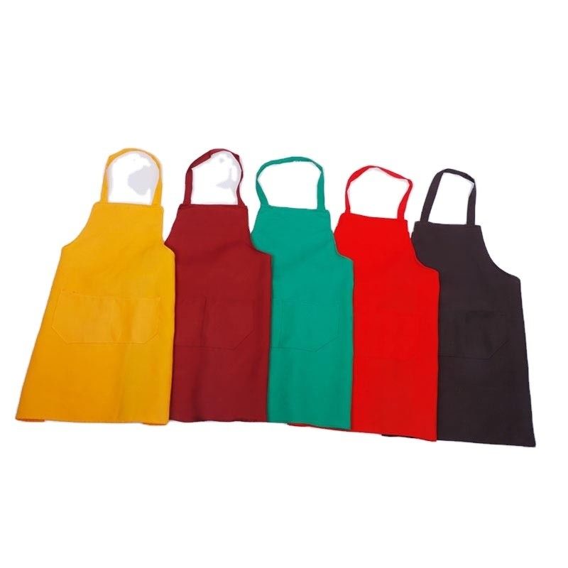 Cocinero de algodón unisex uniforme de cocina salón de barbería delantal para la vida diaria