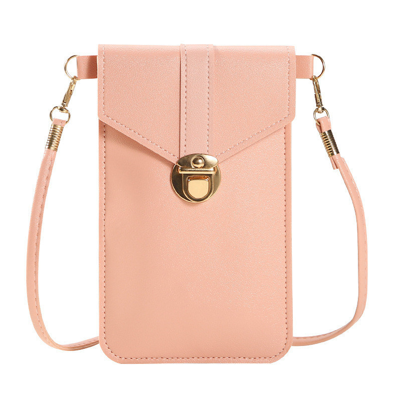 Bolso de teléfono de cuerpo cruzado pequeño con logotipo personalizado y correa para el cuello