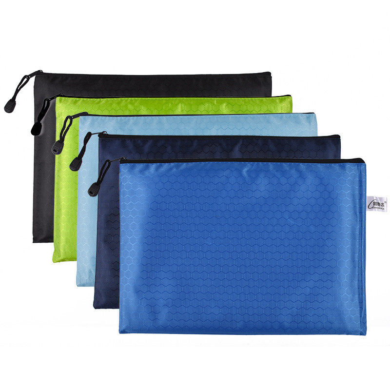 Bolsa de archivos de poliéster con patrón de fútbol colorida impermeable Bolsa de almacenamiento de papel con bolsa